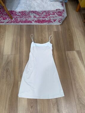 French Connection White Cream Slip Dress